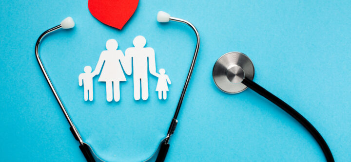 family-shape-figure-with-heart-stethoscope